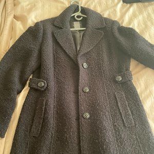 JcPenny Black Dress Coat - Midlength/Lined.